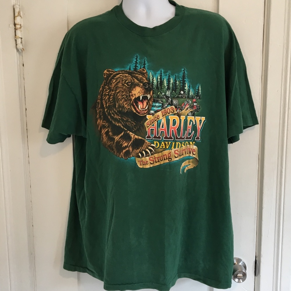 HARLEY DAVIDSON MOTORCYCLE MENS T-SHIRT 2XL VTG